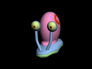 gary the snail  spongebob squarepants Model 3D