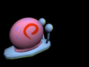 gary the snail  spongebob squarepants 3D Model