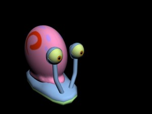 gary the snail  spongebob squarepants 3D Model