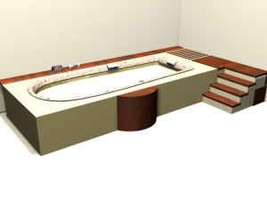 designer bath tub 3D Model