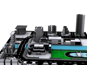 city neighborhood 3Dモデル