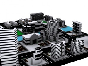 city neighborhood 3Dモデル