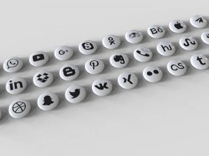 ソーシャルネットワーク 3Dモデル