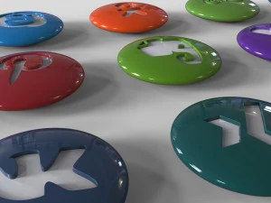 social networks 3D Model