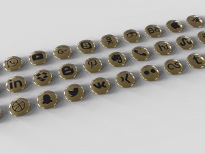 social networks Model 3D