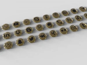 social networks 3D Model