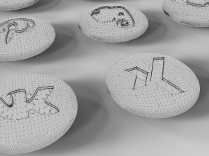 social networks Model 3D