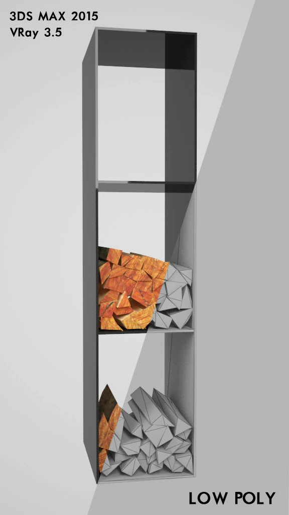 stack of wood 3D Model .c4d .max .obj .3ds .fbx .stl .blend 