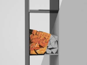 stack of wood Model 3D