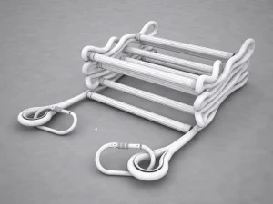 folded rope ladder 3D Model
