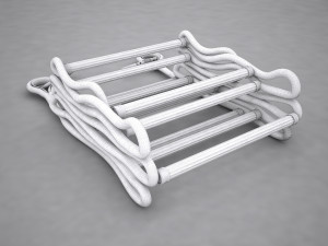 folded rope ladder 3D Model