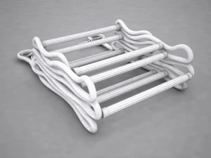 folded rope ladder 3D Model