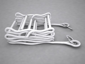 folded rope ladder 3D Model
