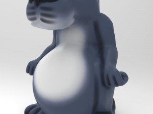 wolf statue 3D Model