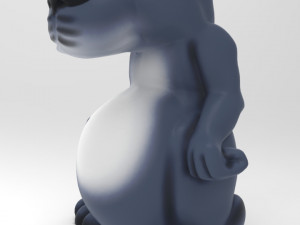 wolf statue 3D Model