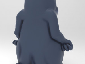 wolf statue 3D Model