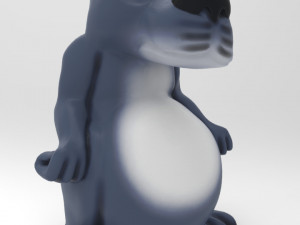 wolf statue 3D Model