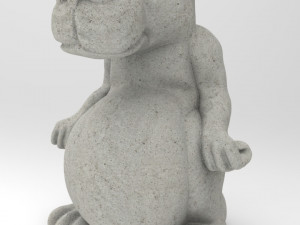 wolf statue 3D Model