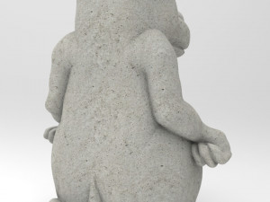 wolf statue 3D Model