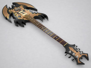 electric guitar metal 3D Model