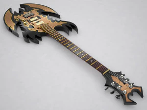 electric guitar metal 3D Model