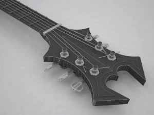 electric guitar metal 3D Model