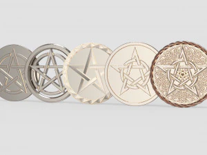 pentacles 3D Model