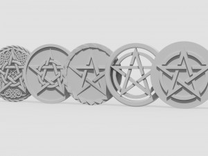 pentacles Model 3D