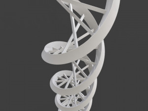 dna triangular Modello 3D