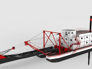 dredger 3D Model