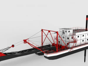 dredger 3D Model
