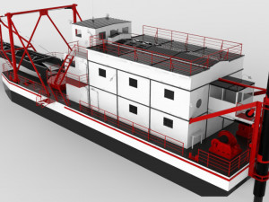 dredger 3D Model