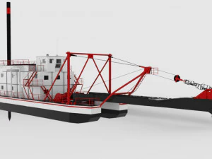 dredger 3D Model