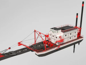 dredger 3D Model