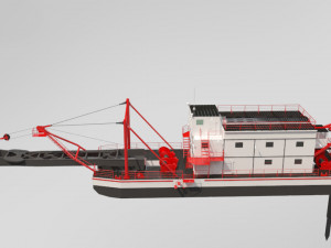 dredger 3D Model