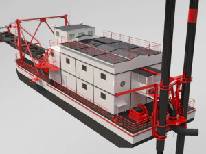 dredger 3D Model