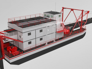 dredger 3D Model