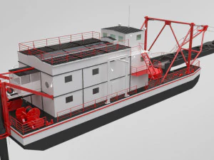 dredger 3D Model