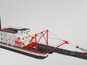 dredger 3D Model