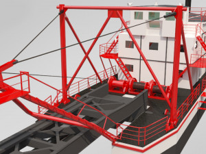 dredger 3D Model