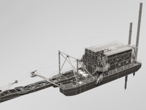 dredger 3D Model