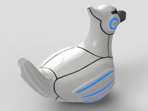 robot duck 3D मॉडल