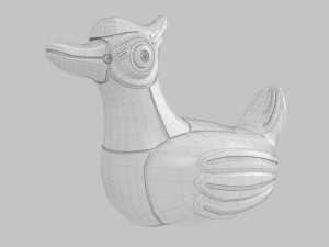 robot duck 3D मॉडल