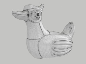 robot duck 3D मॉडल
