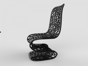 chair hi-tech meshed 3D Model