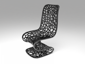 chair hi-tech meshed 3D Model