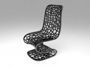 chair hi-tech meshed 3D Model