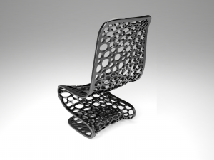 chair hi-tech meshed 3D Model