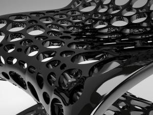 chair hi-tech meshed 3D Model