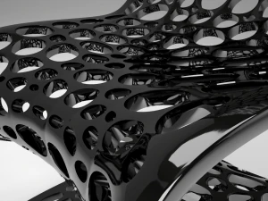 chair hi-tech meshed 3D Model